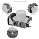 SmallRig “HawkLock” Quick Release Cage Kit with Silicone Handle for Sony Alpha 7C II / 7CR 5198