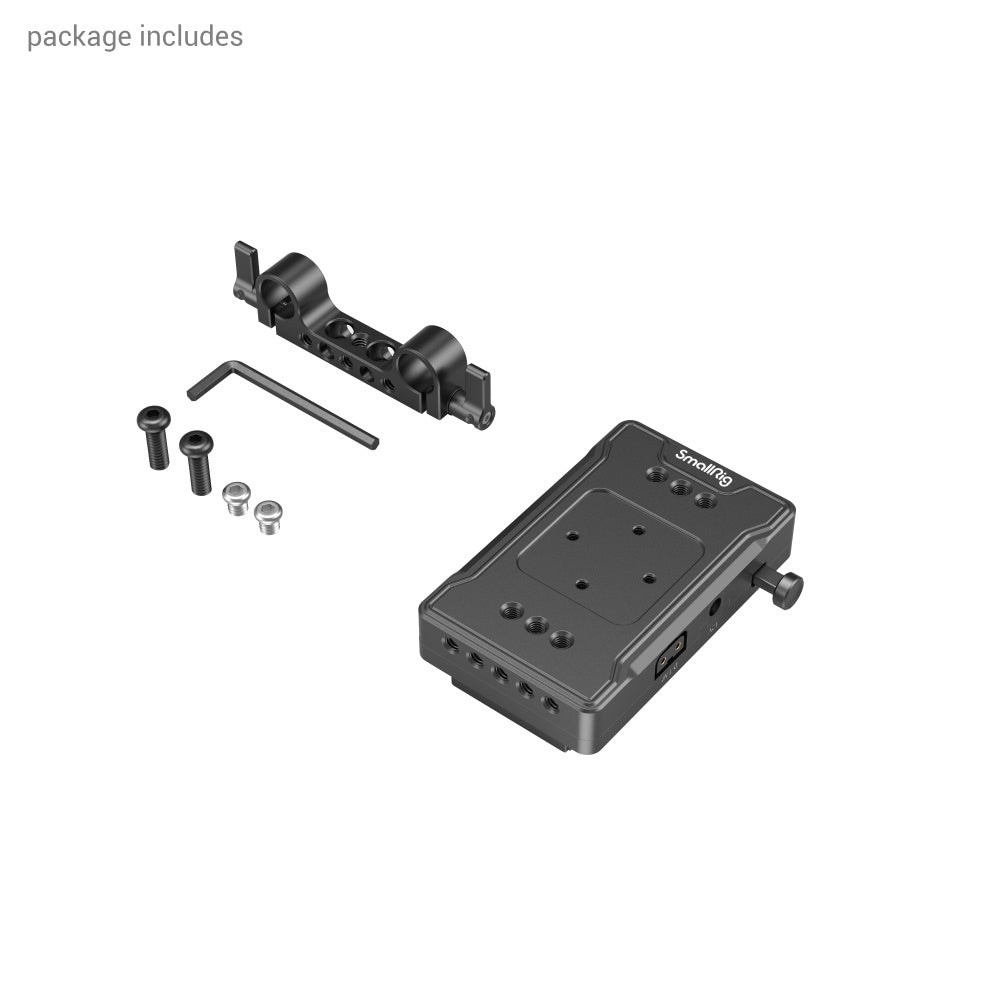 SmallRig V Mount Battery Adapter Plate (Basic Version) with Dual Rod C