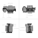 SmallRig Full Camera Cage for Sony Alpha 7R V/Alpha 7 IV/Alpha 7 S III/Alpha 1/Alpha 7R IV 3667B