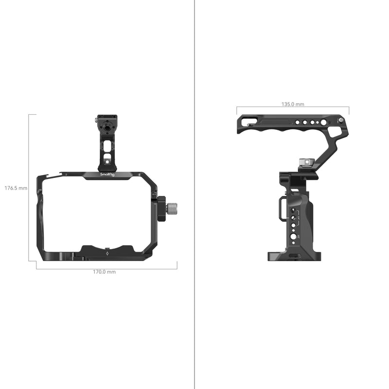 SmallRig Basic Cage Kit for Sony Alpha 7R V / Alpha 7 IV / Alpha 7S III 3668B