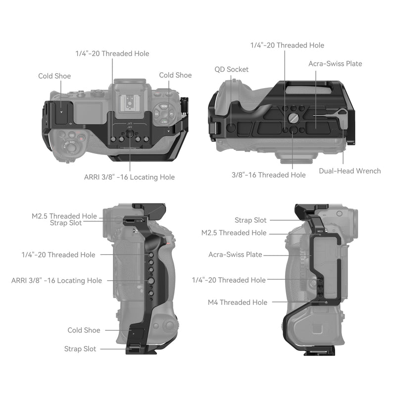 SmallRig Cage for Nikon Z 8 with MB-N12 Battery Grip 3982