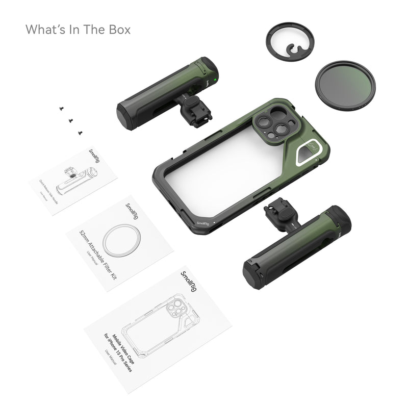SmallRig x Brandon Li Mobile Video Kit for iPhone 15 Pro Max Co-design Edition 4407
