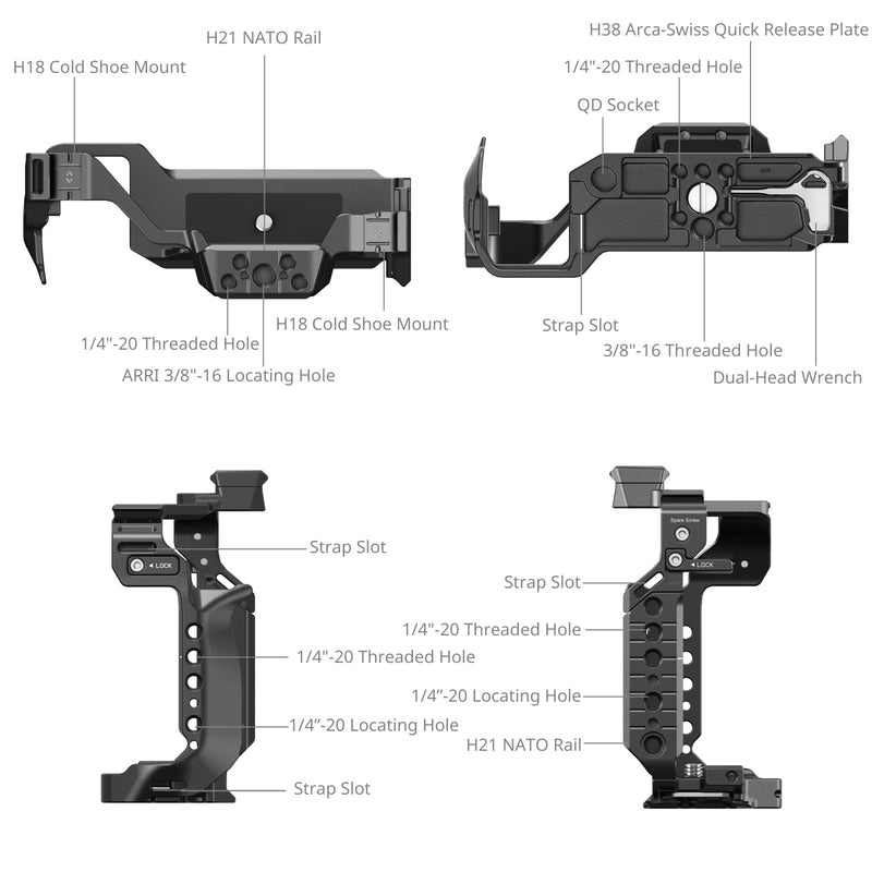 SmallRig Cage for Panasonic LUMIX S1R II / S5 II / S5 IIX / G9 II 4902