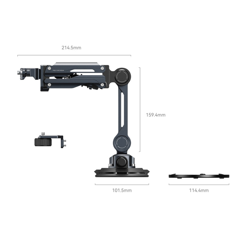 SmallRig mini Shock Absorber Arm for DJI Osmo Pocket 3 / GoPro HERO13 / Insta360 X4 5123