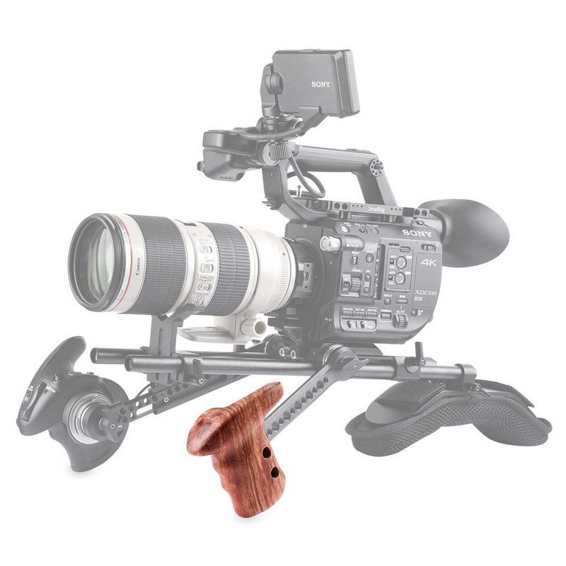 SmallRig Left Side Wooden Grip with Arri Rosette 1891B