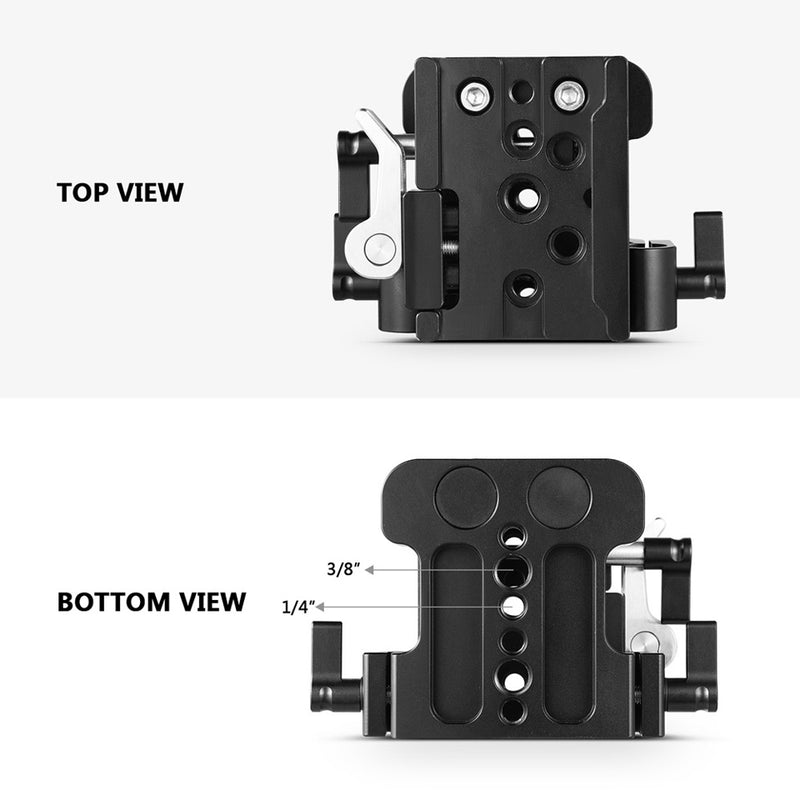 SmallRig Universal 15mm Rail Support System Baseplate 2092