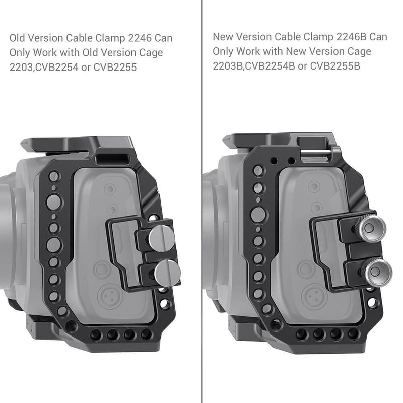 SmallRig HDMI and USB-C Cable Clamp for BMPCC 6K and 4K Cages 2246B