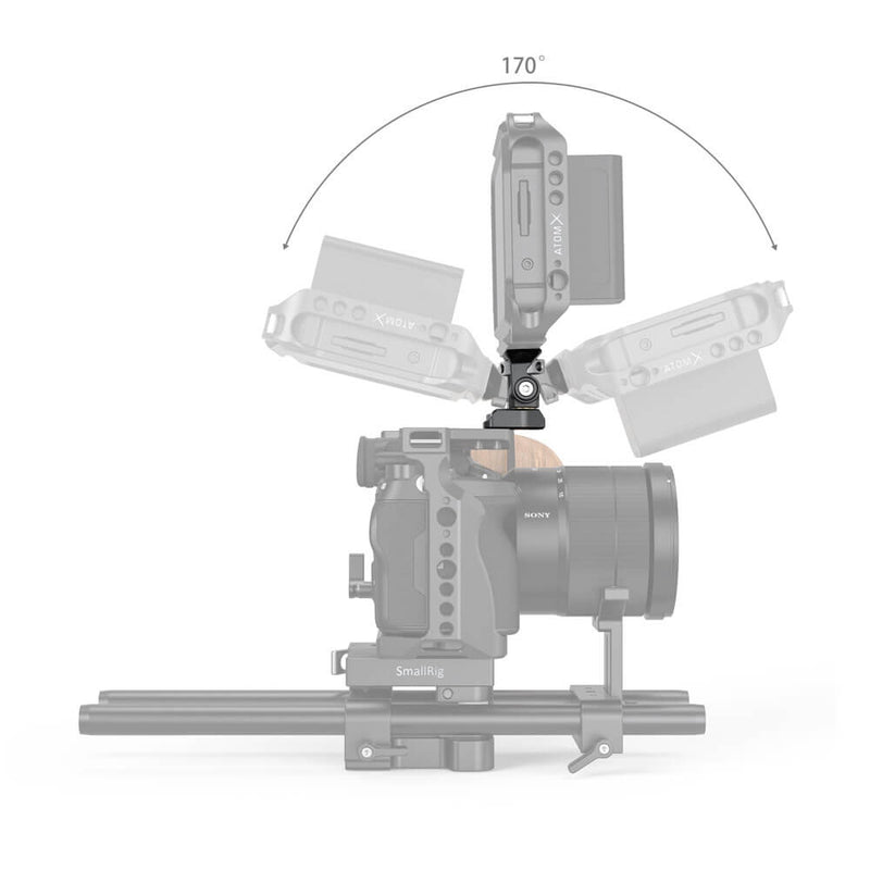 SmallRig Swivel and Tilt Adjustable Monitor Mount with Screws Mount 2904B