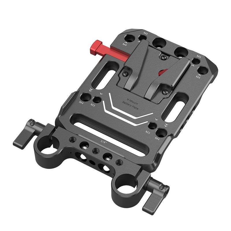 SmallRig V Mount Battery Plate with Dual 15mm Rod Clamp 3016