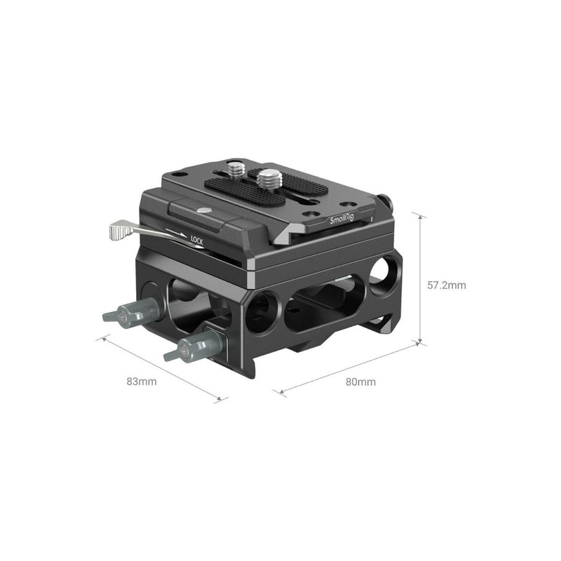 SmallRig Lightweight Baseplate with Dual 15mm Rod Clamp (magnesium alloy version) 3067