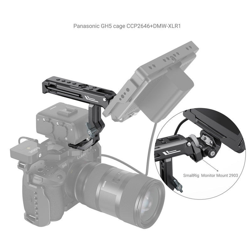 SmallRig Top Handle for Sony XLR-K1M / K2M / K3M and Panasonic DMW-XLR1 Adapter 3082