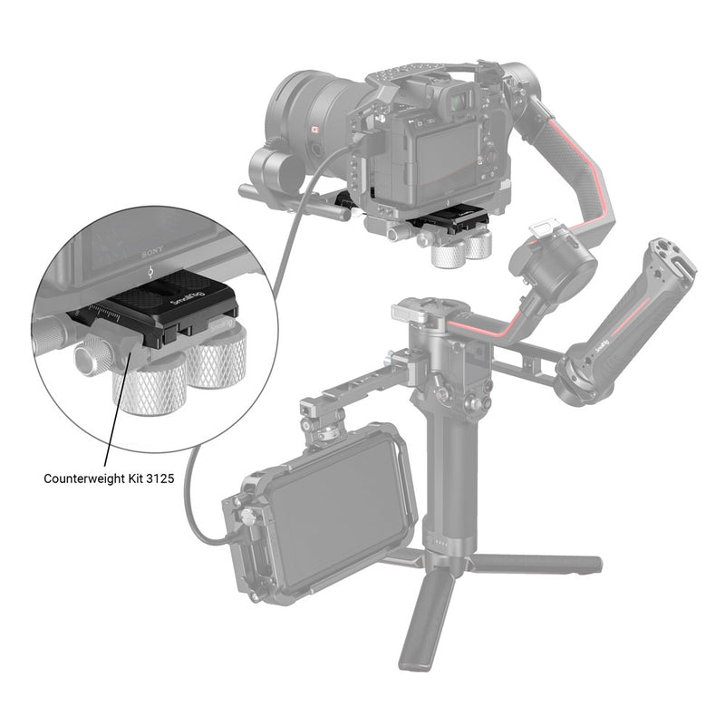 SmallRig Quick Release Plate for DJI RS 2/RSC 2/Ronin-S/RS 4/RS 4Pro Gimbal 3158B