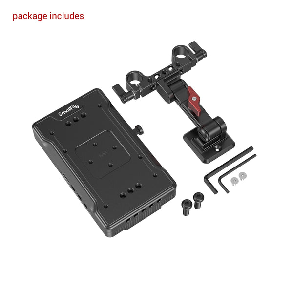 SmallRig V Mount Battery Adapter Plate with Adjustable Arm 3204B