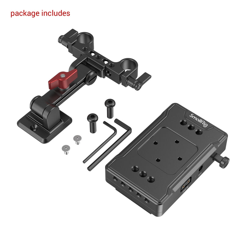 SmallRig V Mount Battery Adapter Plate (Basic Version) with Extension Arm 3499