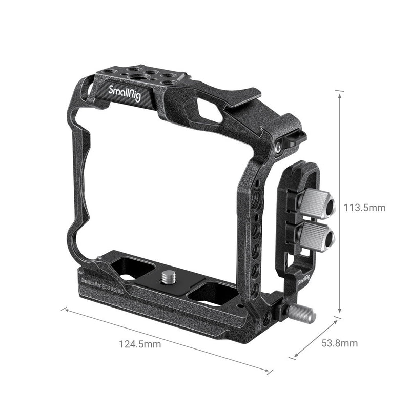 SmallRig “Black Mamba“ Half Cage & Cable Clamp for Canon EOS R5/R6/R5 C 3656