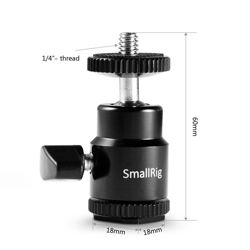 SmallRig Cold Shoe to 1/4" Threaded Adapter 761
